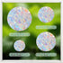 36 Pcs Anti-Collision Window Decals, Rainbow Stickers Circle Window Clings -to Save Birds from Window Collisions,Non Adhesive Prismatic Vinyl Window Clings by ROROP