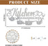 Metal Kitchen Wall Decor, This Kitchen is Seasoned with Love Sign, Rustic Iron Letters for Kitchen Farmhouse