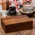packet 8 Acacia Wooden Tea Bag Organizers, Tea Storage Boxes, Tea Caddy for Tea Bags Chest, Teabag Holder Containers