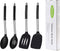 Silicone Spatula Spoon Set, 4 Pack - Solid Turner, Slotted Spatula, and Kitchen Spoons for Cooking and Baking
