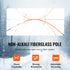 30 48 inch, 0.31 inch 12" VEVOR Driveway Markers, PCS Diameter, Orange Fiberglass Poles Snow Stakes with Reflective