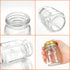 CycleMore 15 Pcs 4oz Glass Mason Spice Jars - Empty Spice Bottles with Labels, Shaker Lids, and Accessories