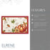 Elrene Home Fashions Swaying Leaves Bordered Fall Placemats, Set of 4 Seasonal Dining Table Mats