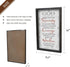 Buecasa Farmhouse God Serenity Prayer Wall Decor Sign, Religious Bible Verse Wall Art with Rustic Solid Wood Frame