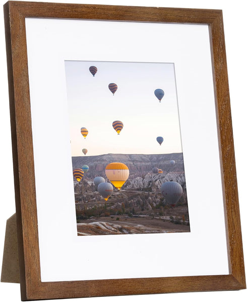 Marsmiles 8x10 Wooden Picture Frame, USA-Sourced Natural Oak Solid Wood Photo Frame