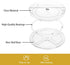 URALFA 9 Inch Lazy Susan Spice Rack Organizer, 360 Degree Rotating Round Lazy Susan Turntable for Cabinet, 2-Pack, Clear