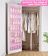 35 Closet MISSLO Large Pockets Over The Door Shoe Organizer Sturdy Oxford Fabric Hanging Shoe Rack for Door Mesh Shoe