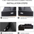 4 Pcs Sectional Couch Connectors, Metal Clips with 10 Pcs Screws for Interlocking Furniture Connector
