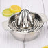 Wingwa Stainless Steel Lemon Squeezer Citrus Juicer Handheld Press Orange Juice Squeezing Tool with Bowl Storage