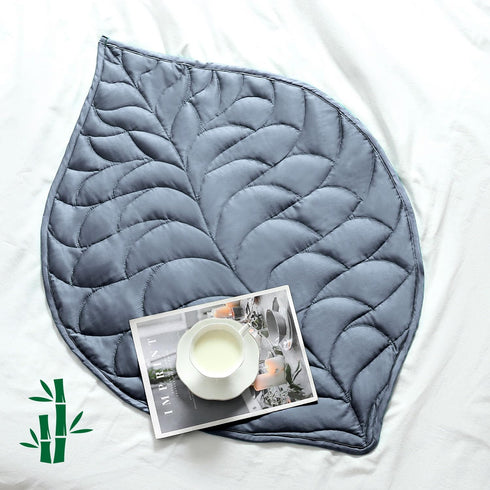Kaisa Weighted Lap Blanket 5lbs, 23'' x 29'', Cooling Weighted Blanket for Adults, Machine Washable, Gray