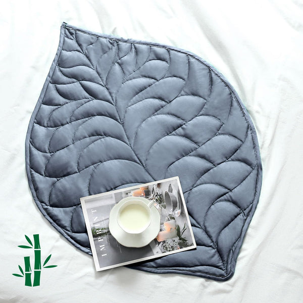 Kaisa Weighted Lap Blanket 5lbs, 23'' x 29'', Cooling Weighted Blanket for Adults, Machine Washable, Gray