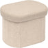 B FSOBEIIALEO Storage Ottoman for Dorm Room, Boucle Folding Storage Ottoman Foot