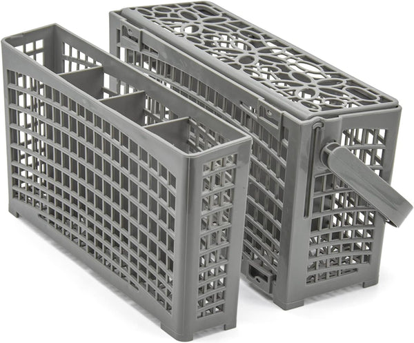 Universal Dishwasher Basket Replacement, 2 in 1 Utensil/Cutlery Basket Compatible with Major Brands