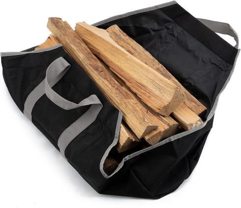 Stanbroil Canvas Firewood Carrier Bag, Durable Log Tote with Handles for Wood Fire Stove, Outdoor Camping
