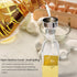 4 Pack 17oz 500ml BAKHUK Olive Oil Dispenser Bottles, Clear Glass Vinegar Cruet with Pourers and Funnel for Kitchen