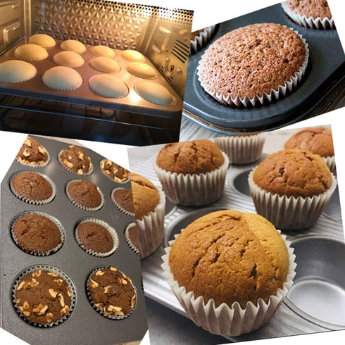 Tosnail 2000 Packs Standard Cupcake Liners, Food Grade & Grease-Proof Paper Baking Cups - White