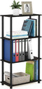 Furinno Turn-N-Tube 4-Tier Multipurpose Shelf Display Rack, Espresso/Black (Model 99557EX/BK)