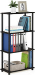Furinno Turn-N-Tube 4-Tier Multipurpose Shelf Display Rack, Espresso/Black (Model 99557EX/BK)