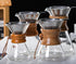 Pour Over Coffee Maker - 400ml/13.5oz Lead-Free Borosilicate Glass Carafe with Reusable Stainless Steel Drip Filter
