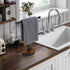 Towel Holder Stand, Countertop Hand Towel Stand for Bathroom and Kitchen, Free Standing Counter Towel Rack with Weighted Wood Base, Rustic Black and Brown by BCOZLUX