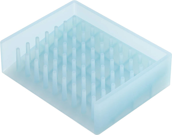 Yamazaki Home 2994 Float Self Draining Soap Tray, Blue.
