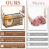 6 Pack 7 Enhanced Leak-Proof Bottom - Freezer Organizer Bins Stackable Deep Freezer Organizer Bins for Cu.FT Small
