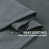 Home Queen Charcoal Total Blackout Curtain Valance for Bedroom Window, Grommet Straight Drape Valence, 54 W X 18 L