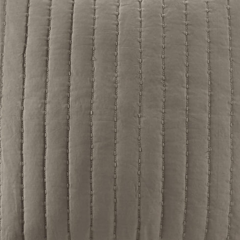 INK+IVY Pillow Sham Only Bed Skirt & Sham, 26"x26", Quilted Taupe