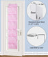 MISSLO Kids Over the Door Shoe Organizer, 12 Mesh Pockets, Baby Hanging Shoe Rack for Girl, Women, Men, Toddler, Pink