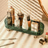 Small Bathroom Trays for Counter - Countertop Makeup Organizer Tray for Vanity, Clear Perfume and Cosmetics Tray
