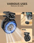 TUNISE Mini Clip on Fan, Battery Operated Desk Fan, Digital Display, 3 Speeds Adjustable, 360° Adjustable, Portable Fan