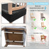KIDOACOW Set 4, Soft Leather Chair Seat Covers Dining Chairs of Waterproof Seat Covers for Kitchen High Stretch
