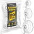 SEWANTA All-Purpose Suction Cup Hooks, 20PK Combo Set, Powerful Window Suction Cups with Hooks for Hanging