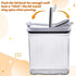 Set, 4L/135.2oz, 2PCS FreshKeeper Cereal Containers Storage Airtight Food Storage Container with Lid BPA-FREE Plastic