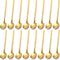 Jucoan 16 Pack Gold Plated Espresso Spoons, 5 Inch Mini Coffee Spoons for Dessert, Ice Cream