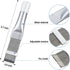 Air Conditioner Condenser Fin Comb Cleaner Kit 2Pcs, Stainless Steel Metal Fin Comb for Radiator Repair