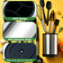 Kitchen Utensil Holder for Countertop, 360° Rotating Stainless Steel Crocks, 6.7” Large Utensil Holder
