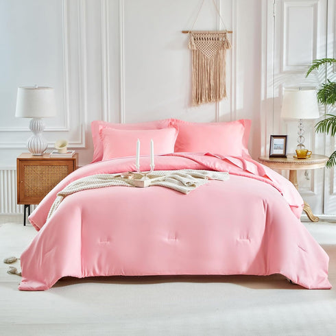 Set Set 7 Kids Comforter Sheet - Soft and Breathable Bed Includes Quilted Comforter, Fitted Sheet, Flat Top Sheet