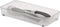 Spectrum Diversified Modern Kitchen Cutlery Organizer Tray, Hexa Drawer, 6 x 12, Clear Frost