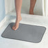InterDesign iDry Microfiber Shower and Bath Mat, Large, Pewter