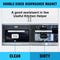 Funny Clean Dirty Dishwasher Magnet, Refrigerator Washing Machine Magnet Double Sided Kitchen Reversible Dish Washer Sign, Apartment Kitchen Accessories Decor Magnet (Black White Wreath)