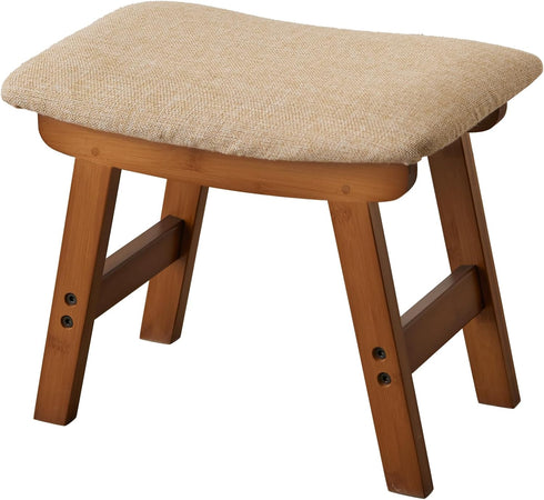 Kitsanery Foot Stool,Ottoman,Bamboo Small Sofa Foot Rest Under Desk,Extra Seating for Living Room, Bedroom