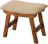 Kitsanery Foot Stool,Ottoman,Bamboo Small Sofa Foot Rest Under Desk,Extra Seating for Living Room, Bedroom