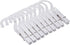 Fox Run Set of 10 Laundry Hooks, White Clothing Pin Hooks