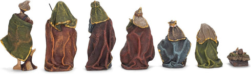 Kurt S. Adler 3.5-Inch Resin, 7-Piece Nativity Set, Multi for Christmas
