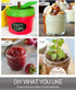 4 OZ 32 PACK,Extra 32 VERONES Mason Jars Canning Jars, Jelly Jars With Regular Lids and Bands, Ideal for Jam, Honey