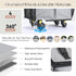 Small_41L) Reusable Grocery Bag on Wheels, Foldable Rolling Duffle Bag, Carry on Luggage Bag with Handle and Zipper