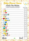 LOTUS-A Baby Shower Games - 30 Thick Cardstocks Guess The Phrase and Predictions Cards, Neutral Theme for Girl Boy