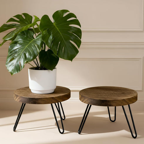 ROSSNY Small Indoor Plant Stand Stool: Fits for Under 10" Wide Pot