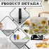 Sunflower Dragonfly Dust-proof Cover for Kitchen Aid Mixer, Water-resistant with 2 Pockets for Accessories, Easy